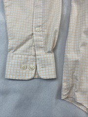 Croft and barrow Orange Plad Button down shirt size 16-1/2-34/35