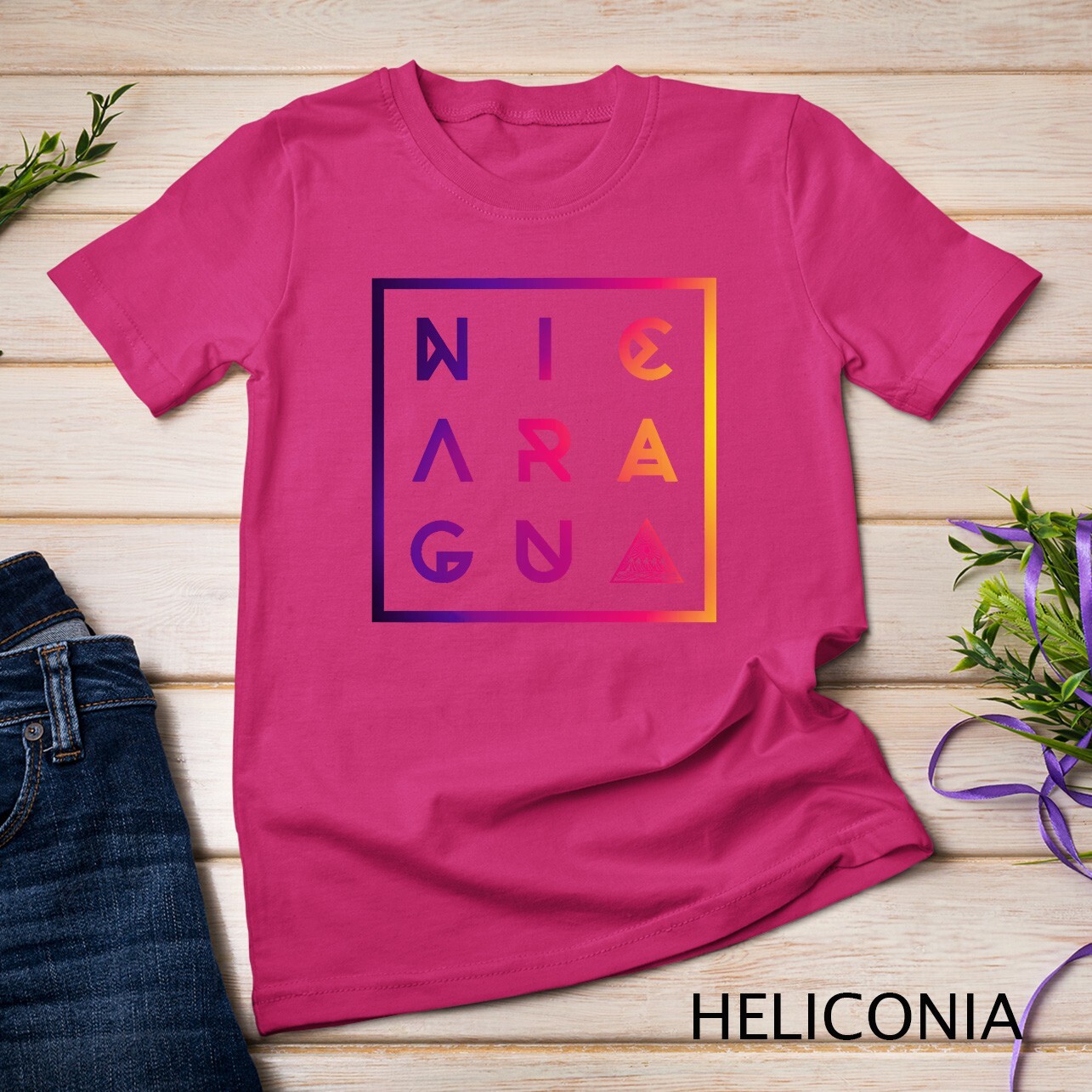 Colorful Geometric Nicaragua Premium T-Shirt Unisex T-shirt gallery