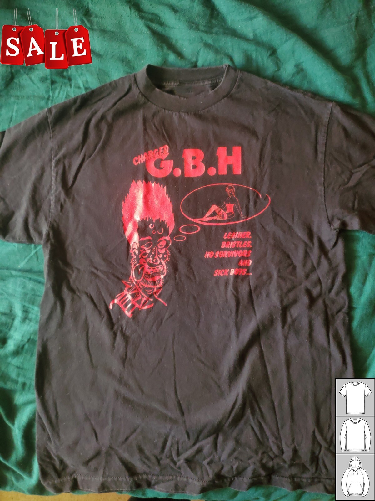 New Popular GBH Band Short Sleeve Unisex S-235XL T-Shirt TH921 gallery