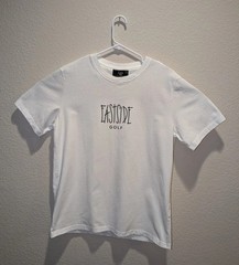 Eastside Golf Walk Into Greatness T-Shirt Mens White Graphic SS Crew Neck – L