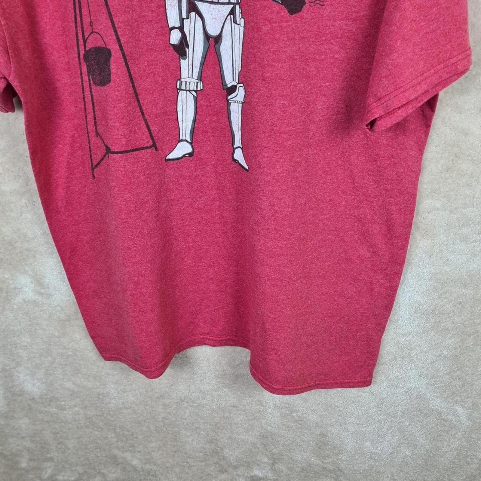 Star Wars Save The Death Star Graphic T Shirt Mens Large Pink Print Logo Z1214 gallery
