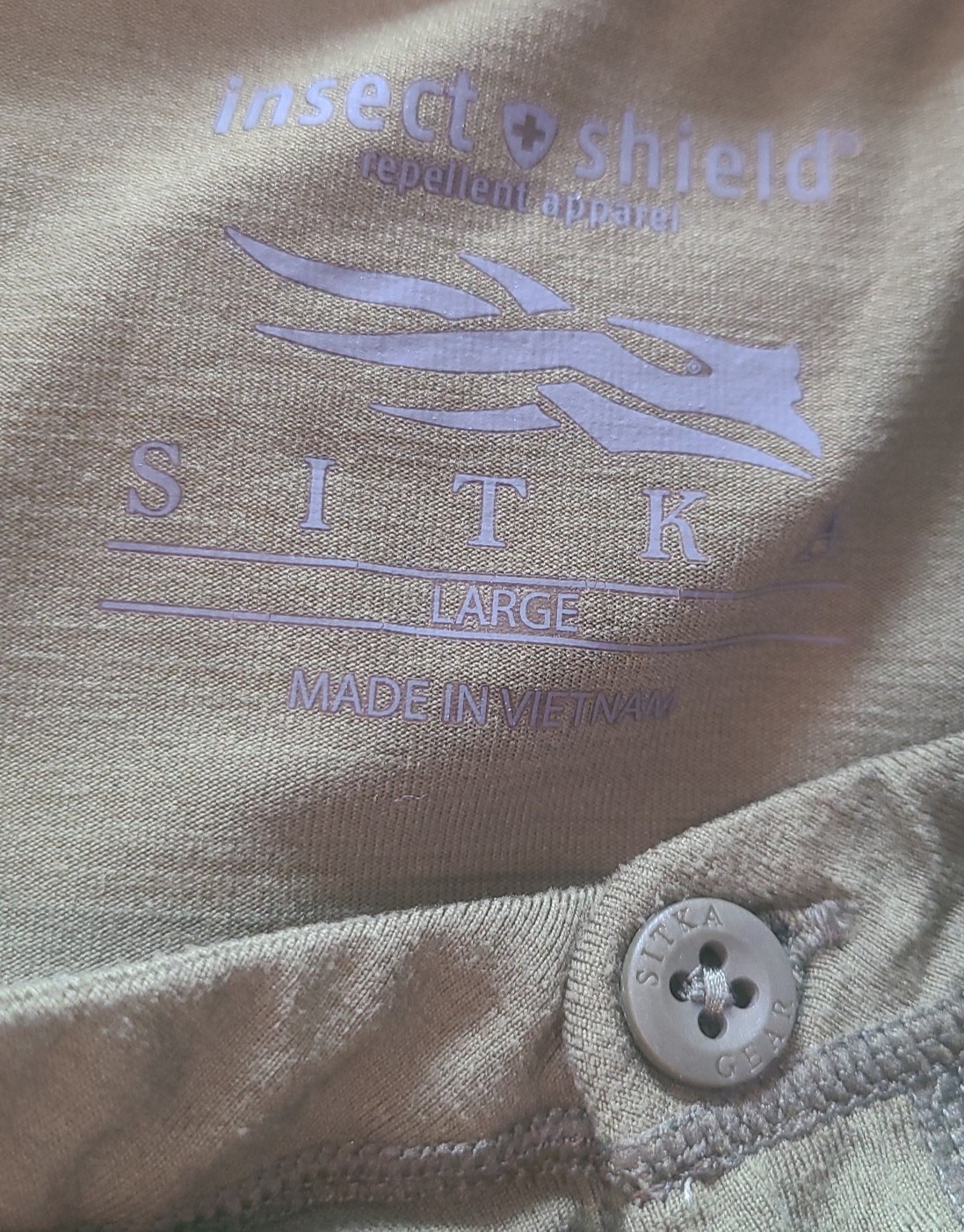 Sitka Hanger Henley LS Mens L Insect Shield Repellent Outdoor Shirt gallery
