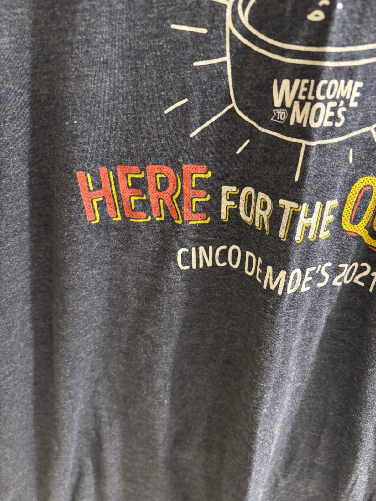 Moe’s Southwestern Grill T-Shirt Size XL. Short Sleeve. 50/50 Cotton/Poly. EUC gallery