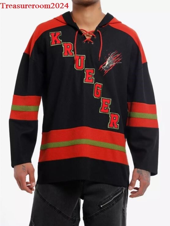 Nightmare on Elm Street Freddy Krueger Hockey Jersey Mens Large NEW!