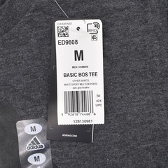 NEW Adidas Amplifier Basic BOS Tee Dark Grey Heather Mens Size Medium Shirt