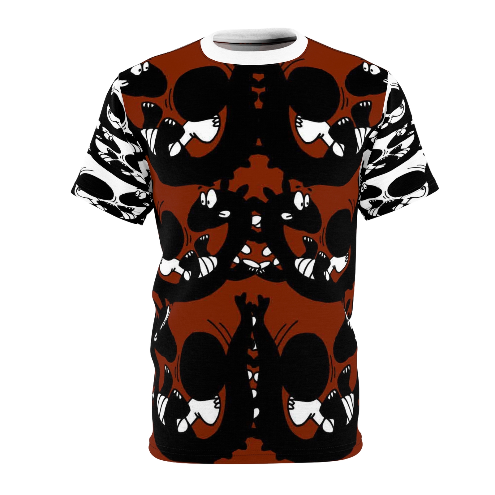 Whimsical Unisex Cut & Sew Tee, Fun Graphic T-Shirt, Unique Art Wear, Trendy