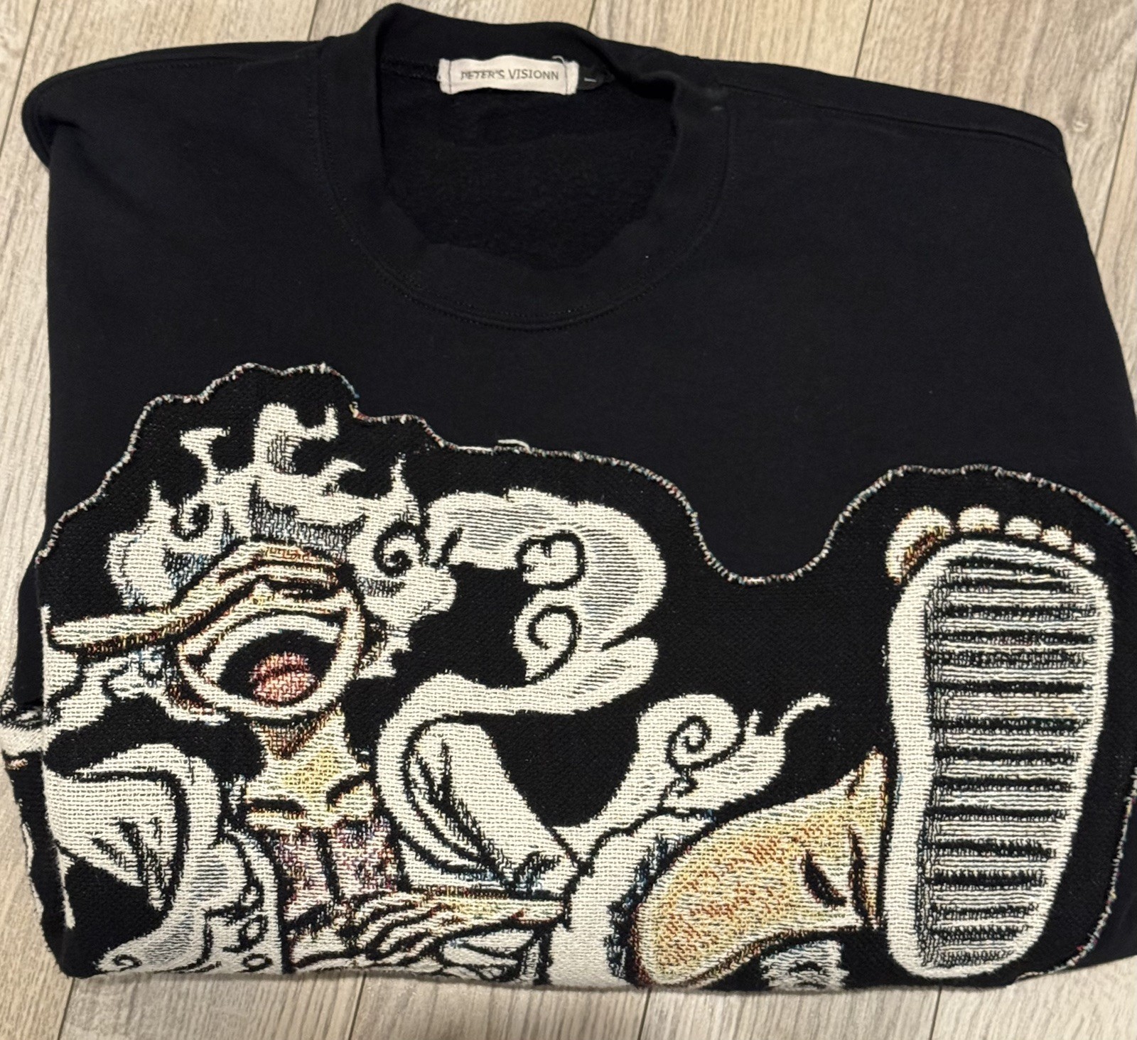 Monkey D. Luffy Gear One-Piece Embroidered Crewneck Sweatshirt Size L Anime gallery