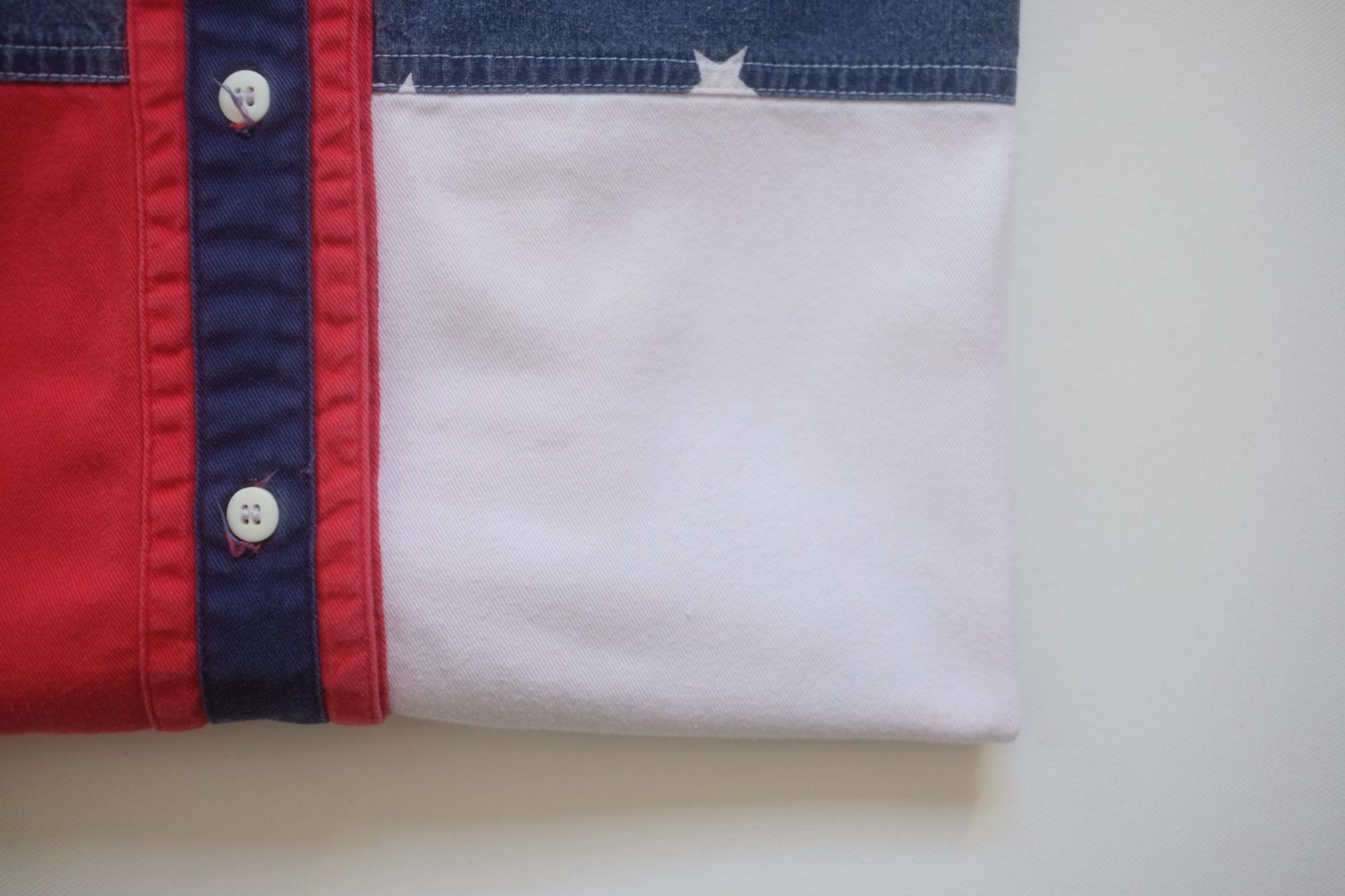 FLAG VTG 90s RETRO USA AMERICAN FLAG BASEBALL JERSEY ALL OVER PRINT SHIRT SZ XL gallery