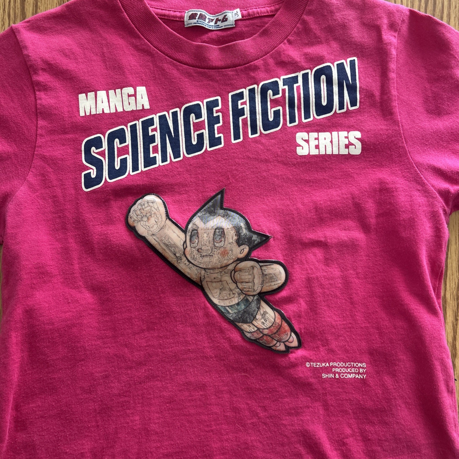 Vintage Holographic Astro Boy T-Shirt Shin & Company Tezuka Productions Manga JL gallery