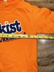 Vintage 80s Sunkist Soda Paper Thin Graphic T Shirt Orange S Single Stitch