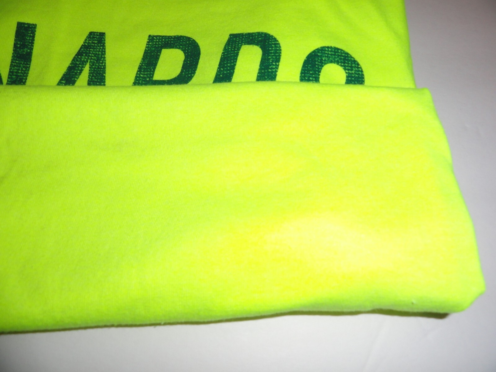 (LOT OF 3) 2XL/2 XLARGE HI-VIS SAFETY NEON YELLOW Menards USA FLAG Work T-Shirt gallery