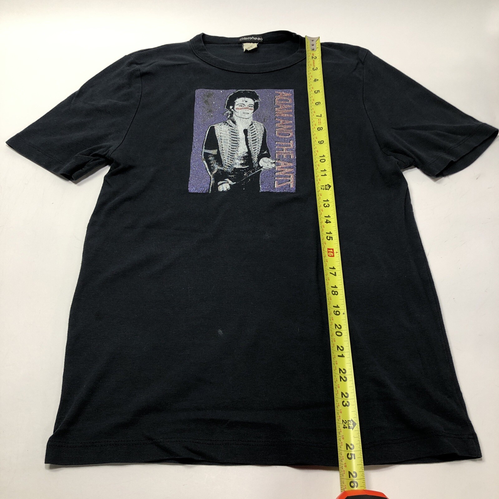 Vintage Adam & The Ants Glamhead Medium Black T Shirt Vtg Punk New Wave Band Tee gallery