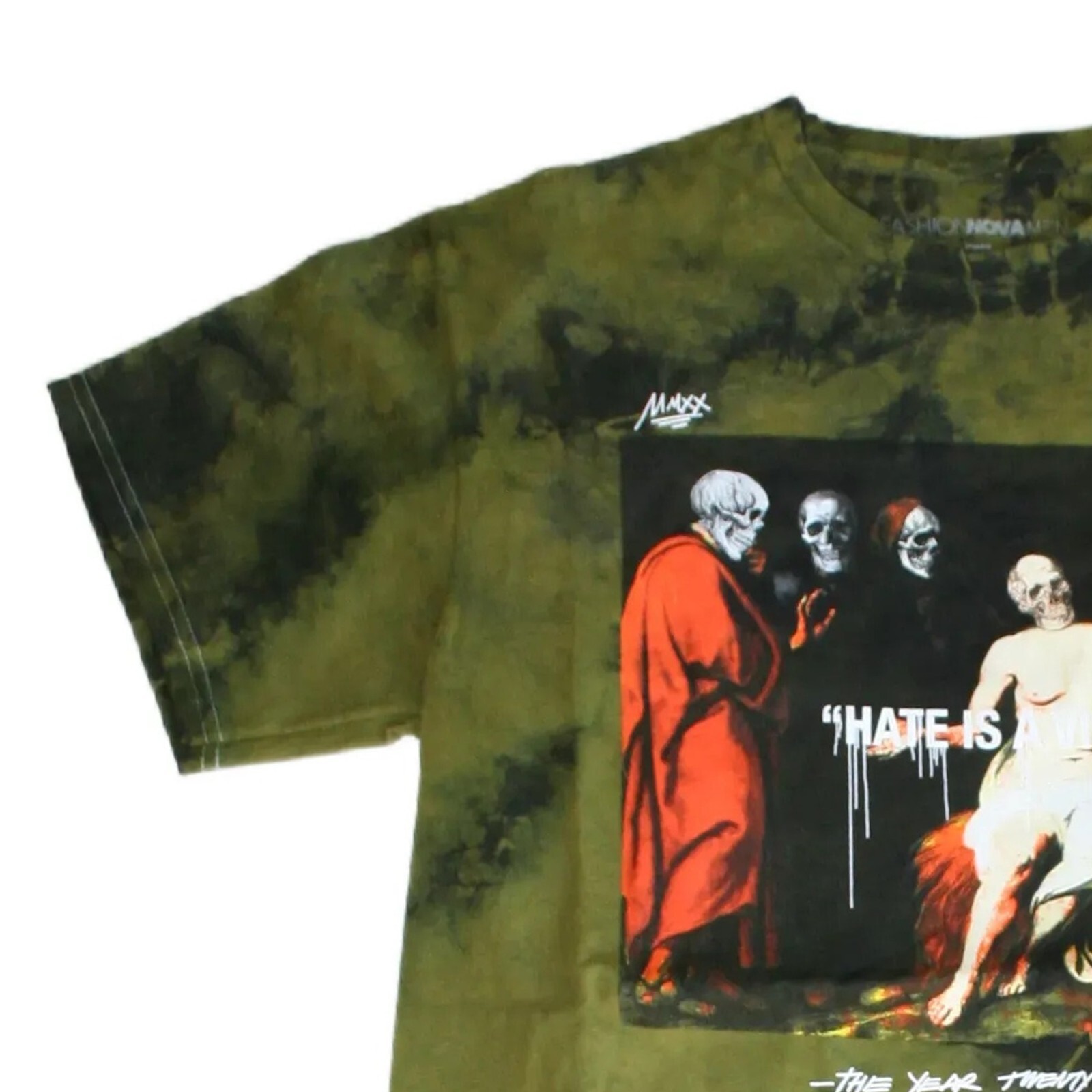 Hate Is A Virus Men's Graphic Print Multi-Color T-Shirt - NWT gallery