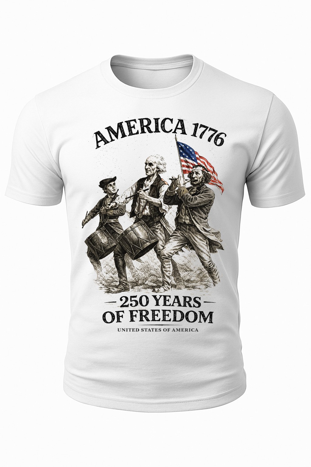 America 1776 Shirt Spirit of 76 Patriotic 250 Years Freedom 4th July T-shirt gallery