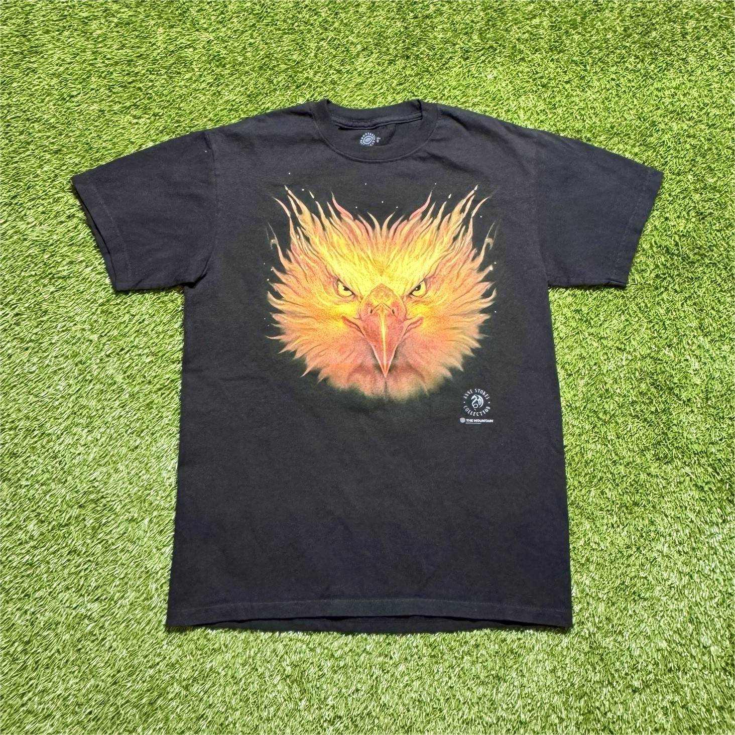 The Mountain Anne Stokes Collection Eagle Graphic T-Shirt Men’s Size Small Black gallery