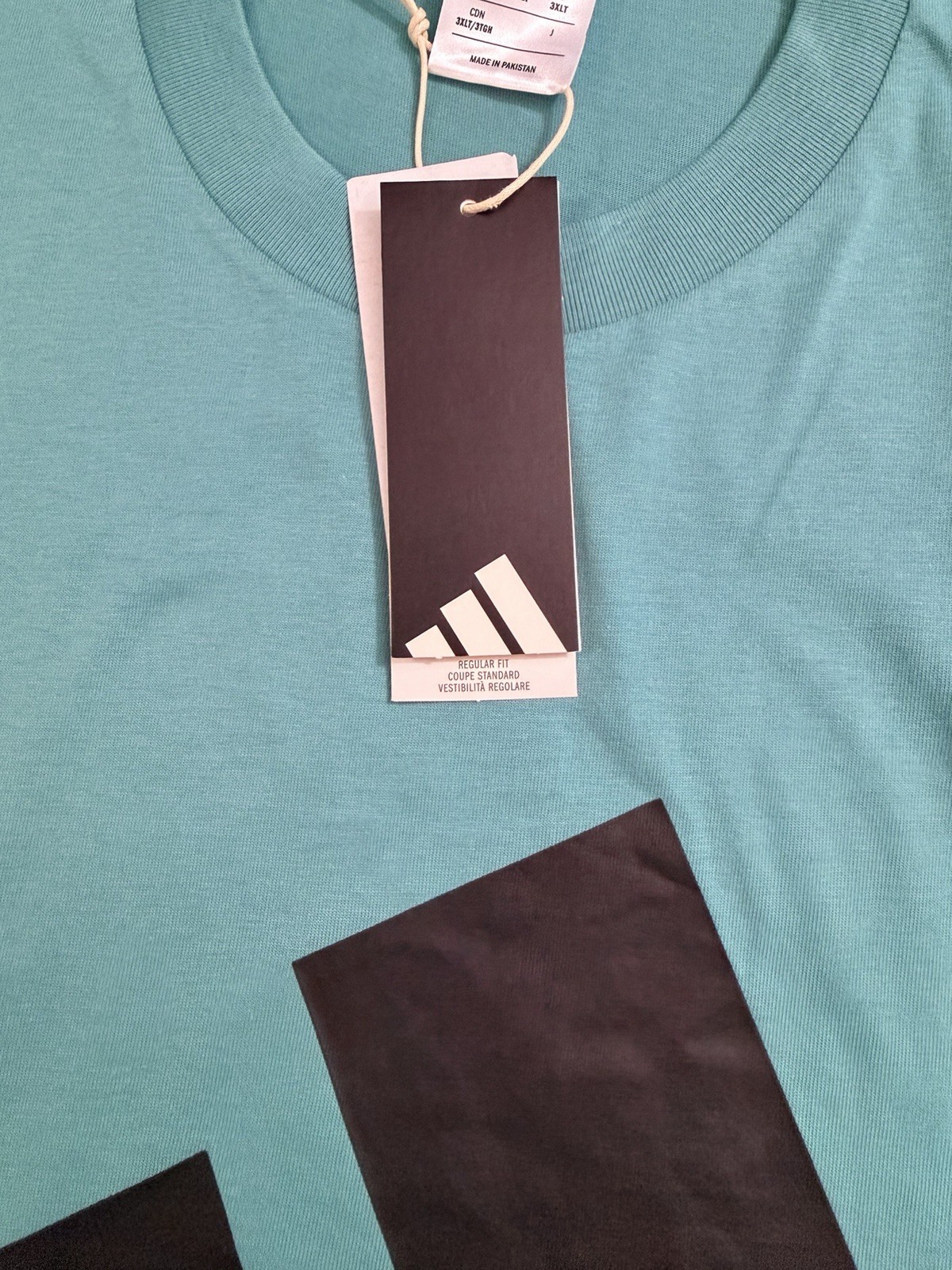 NEW..MEN TALL-3XL ADIDAS BIG LOGO SJ TEE (POWDER TEAL) LOOSE FIT gallery