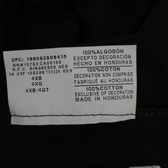 Champion Big & Tall Classic Tee Black 100% Cotton Logo Men’s 4XB New