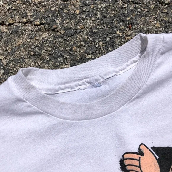 Vtg Astro Boy The Might Atom Cartoon Single Stitch Rainbow Graphic White Tee gallery