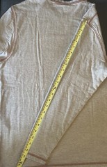 Johnston & Murphy Long Sleeve Casual Pullover Shirt Oatmeal Men’s Sz M EUC