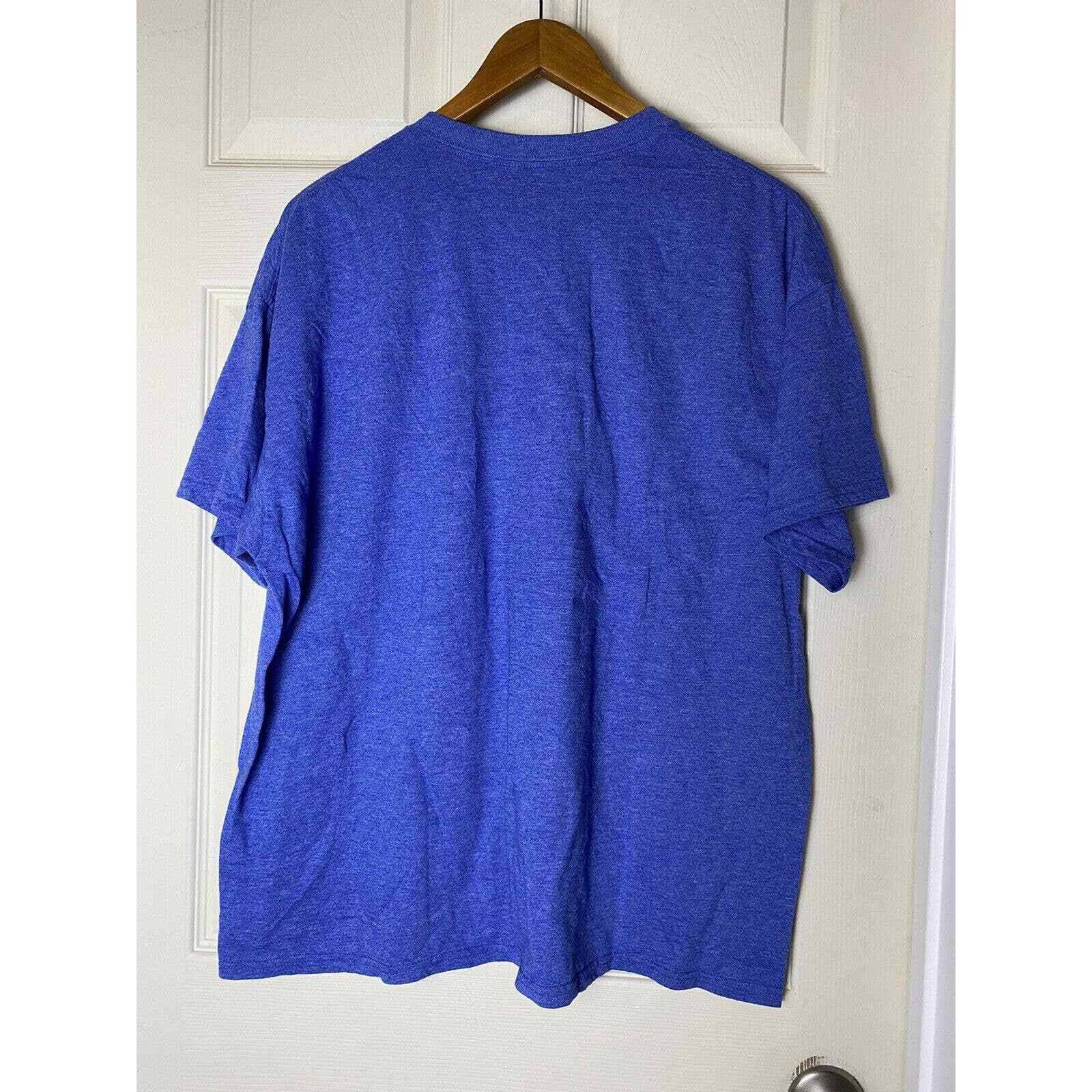 Gilden Dry blend American Flag America T Shirt Blue Size XL KO2 Baseball gallery