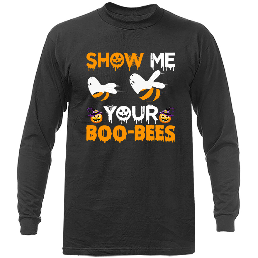 Halloween Costume Spooky Witches Pumpkin Ghost Graphic Long Sleeve