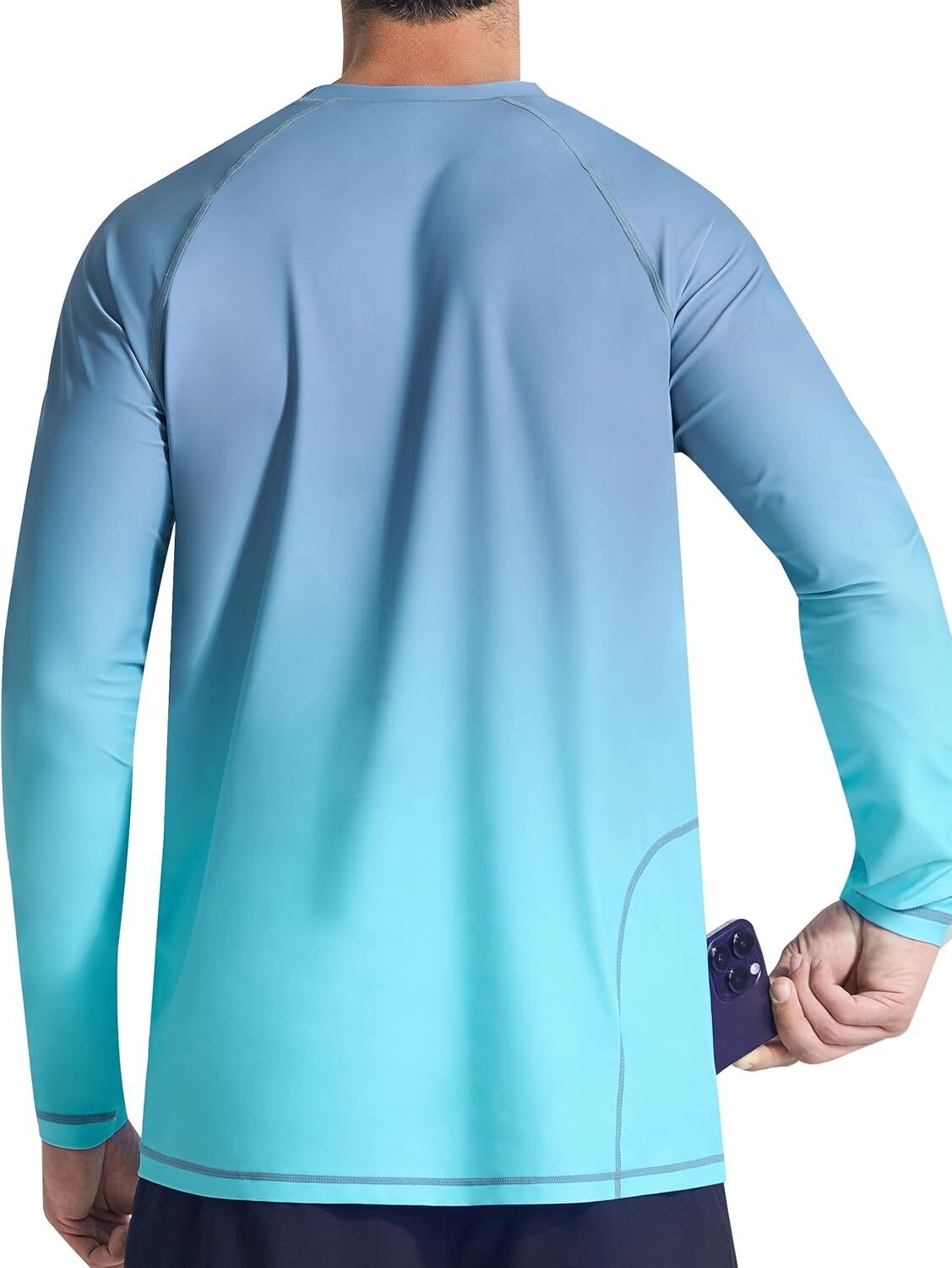 Men's UPF 50+ Quick Dry Rash Guard Swim Shirt for Beach Fishing Outdoor Sports gallery