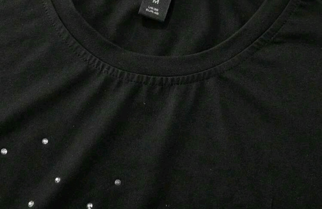 New Men Luxury Diamond Rhinestone Miami Black Fashion T-Shirt High Quality gallery