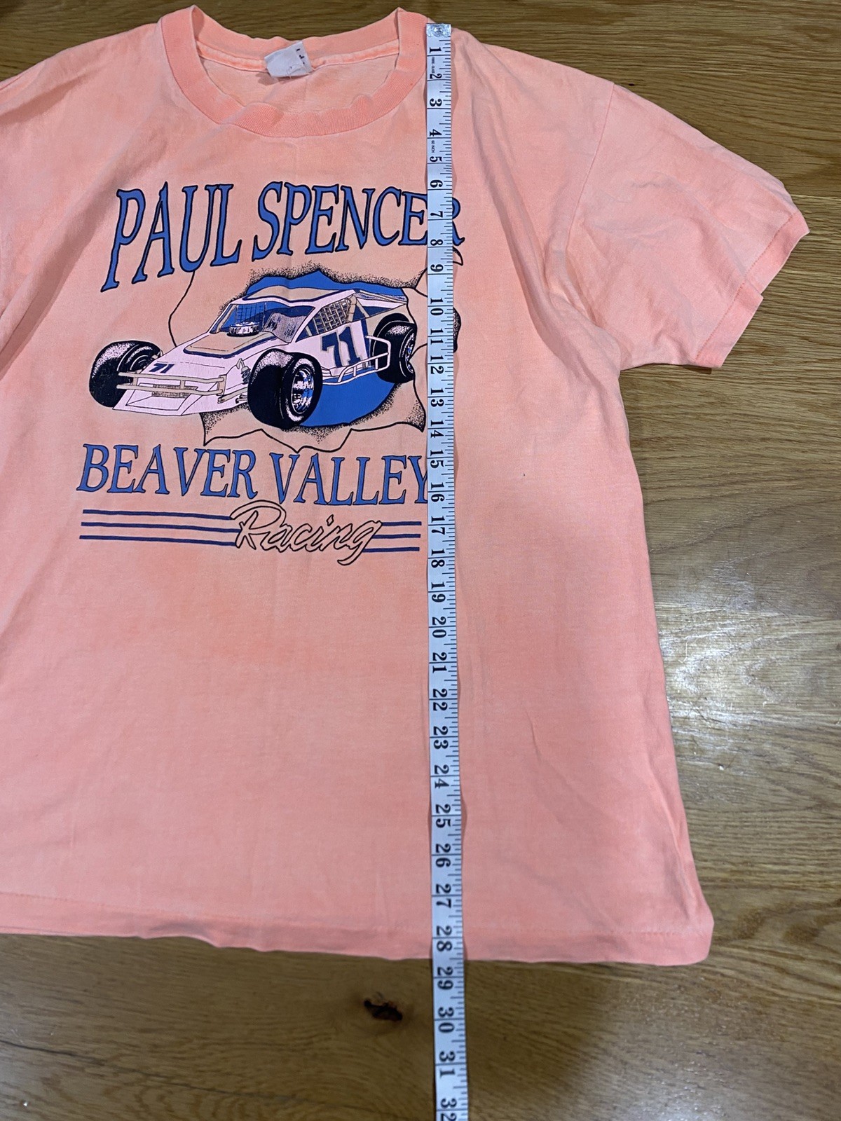 Vintage Graphic Print Car Racing T-Shirt (Large) gallery