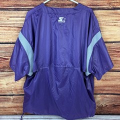 Vintage 1990s Starter Kansas State Wildcats Windbreaker Pullover Shirt size XXL
