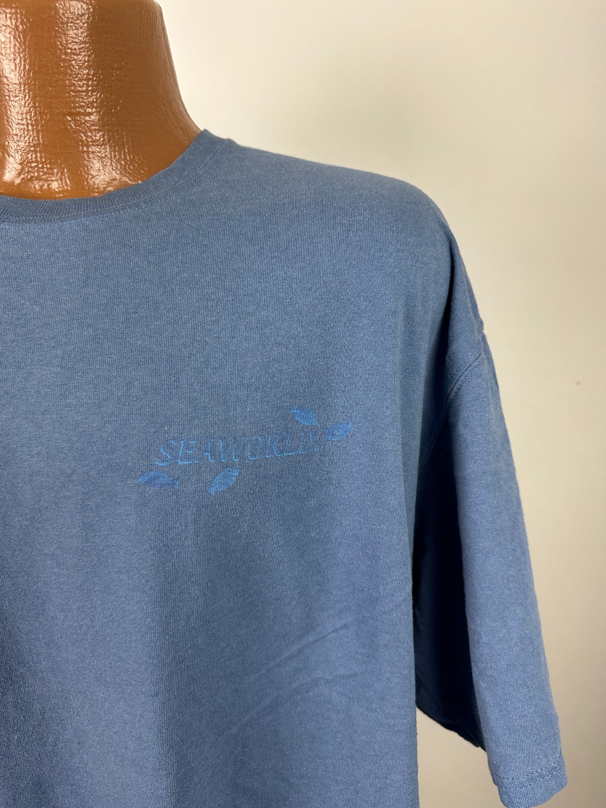 Vintage Sea World Shirt XXL Dolphin Underwater Ocean Outdoors Fish Nature Blue gallery
