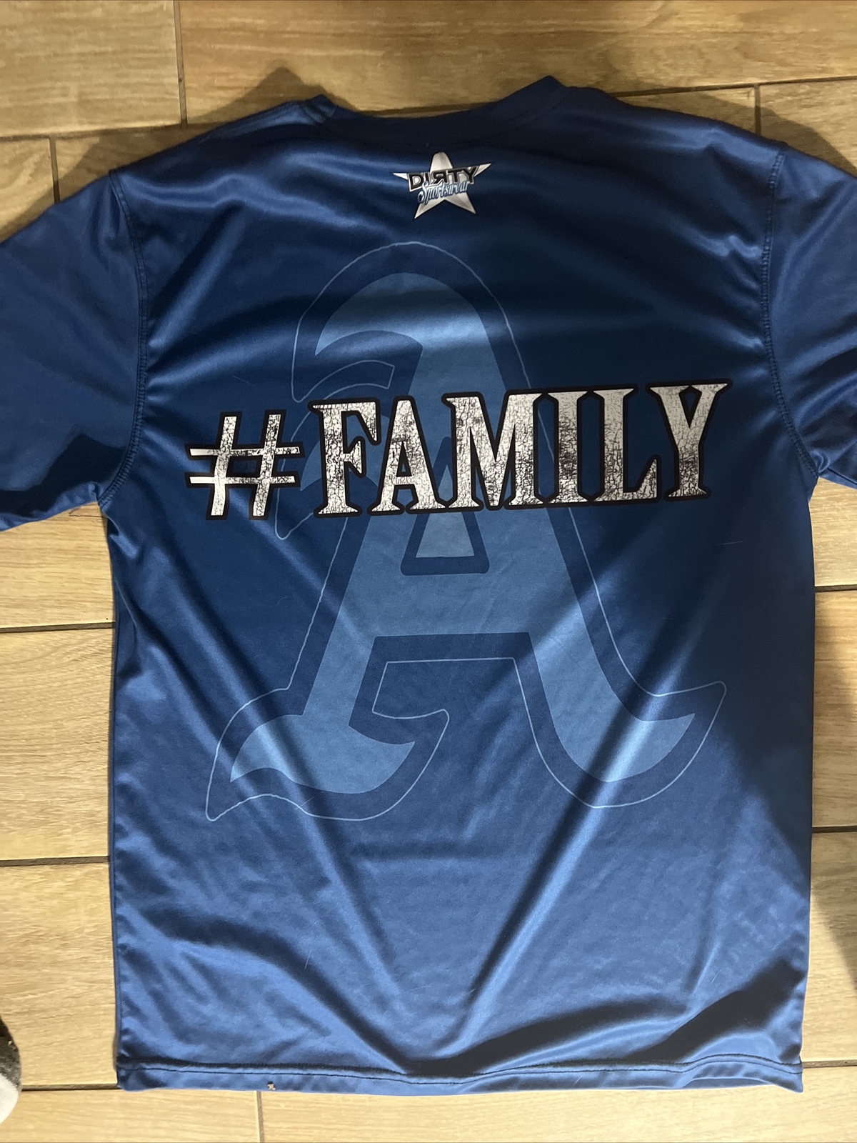 DIRTY SPORTS "FINISH IT " BLUE T SHIRT #FAMILY Sz XL see Detail ccb gallery
