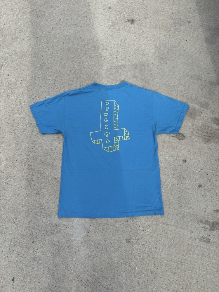 ODD FUTURE GOLF WANG INVERTED CROSS TEE SIZE M OG TAG LIGHT BLUE
