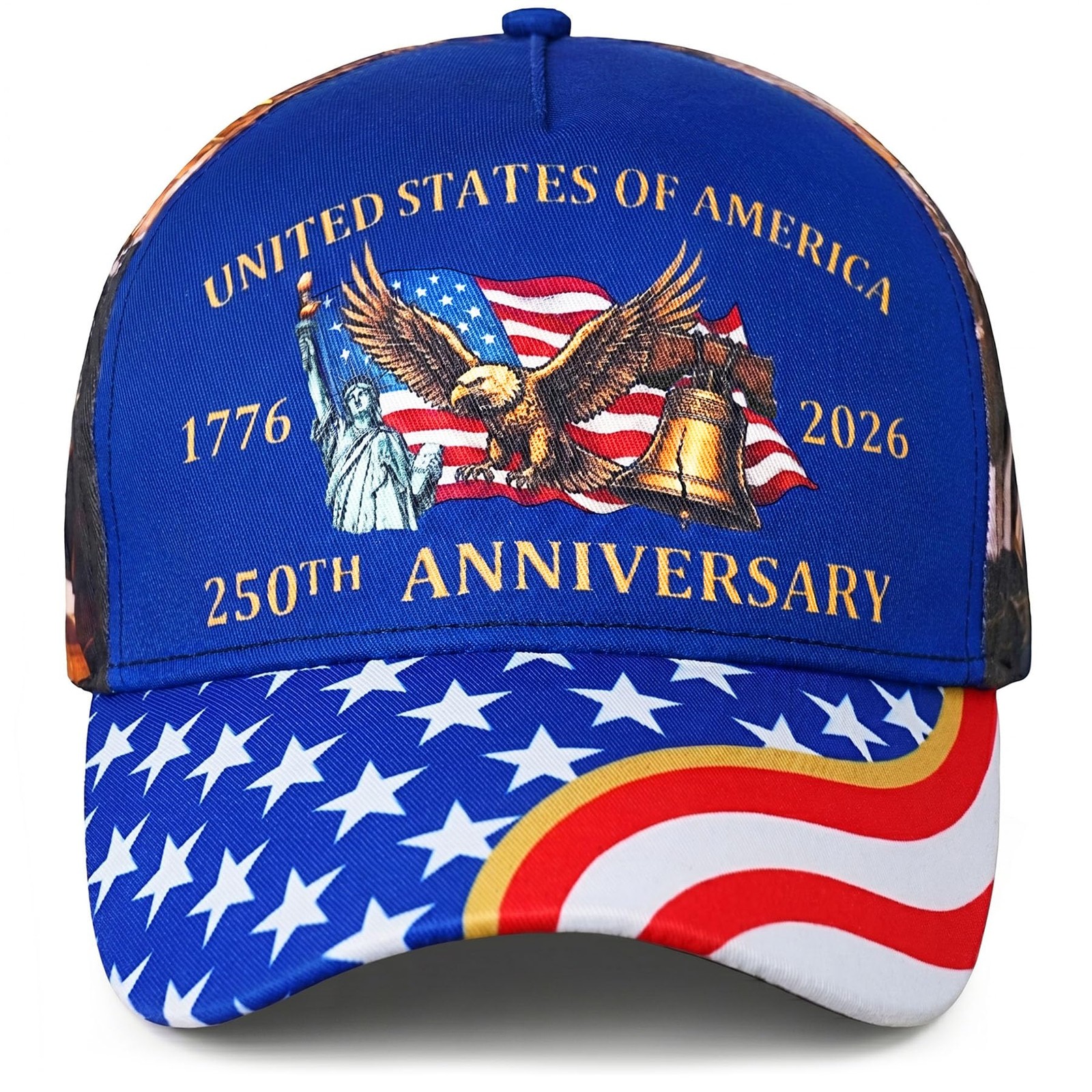 250th Anniversary USA Hat, Patriotic 1776-2026 American Anniversary Historica…