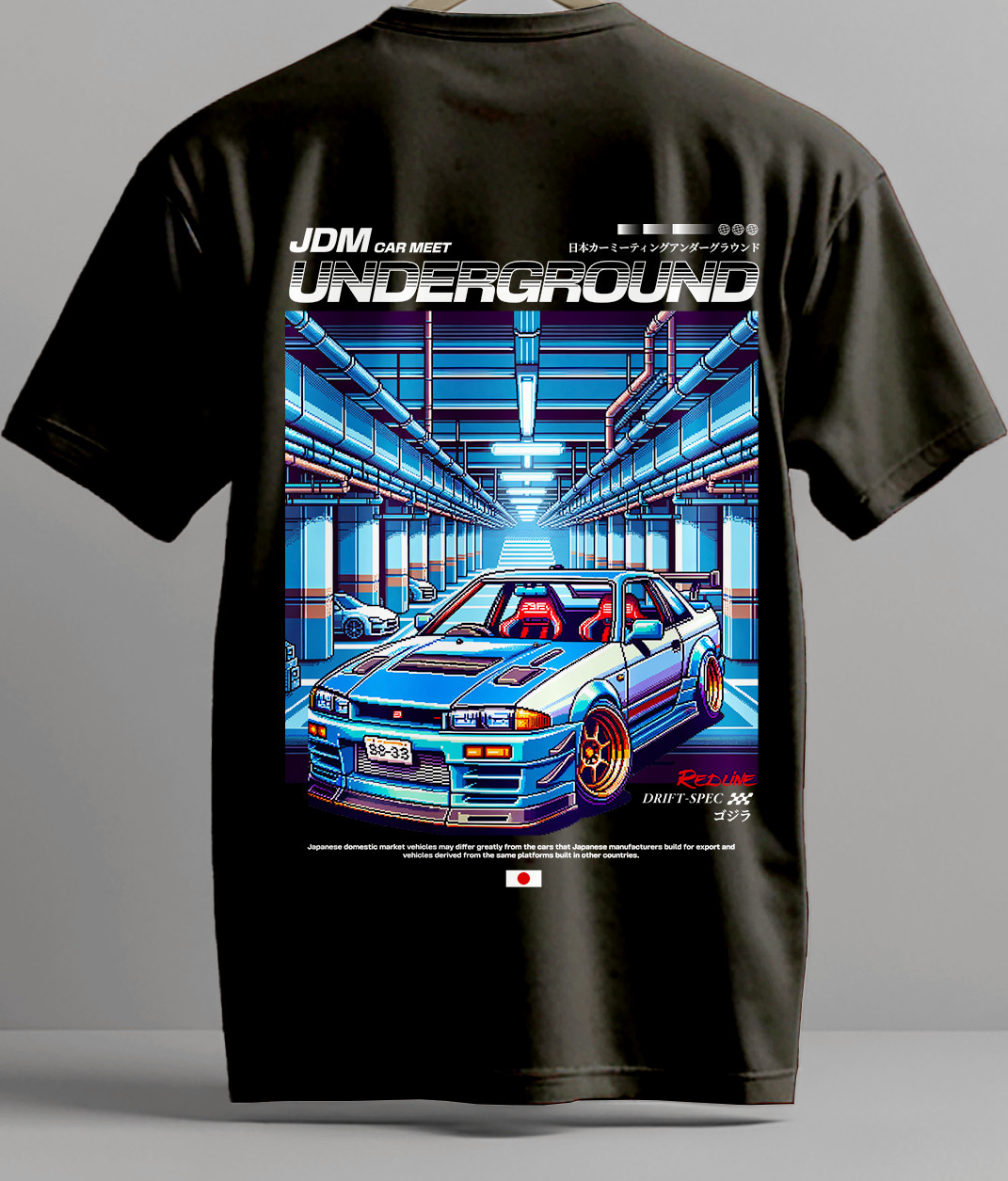 JDM Car Meet Underground Graphic T Shirt Japanese Drift Racing Streetwear Tee gallery
