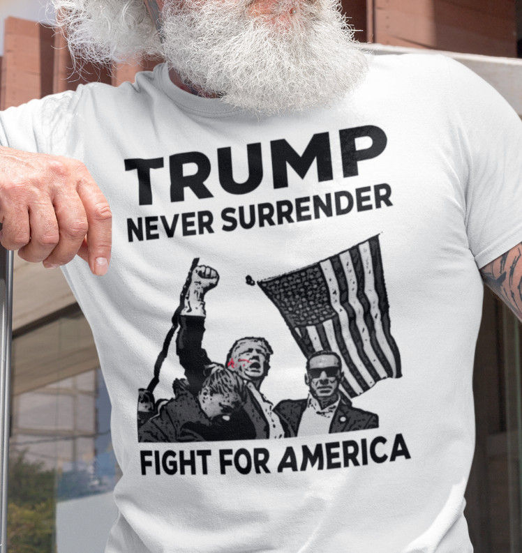 Trump Rally Shot Support Trump MAGA 2024 Fight For America Election T-Shirt gallery