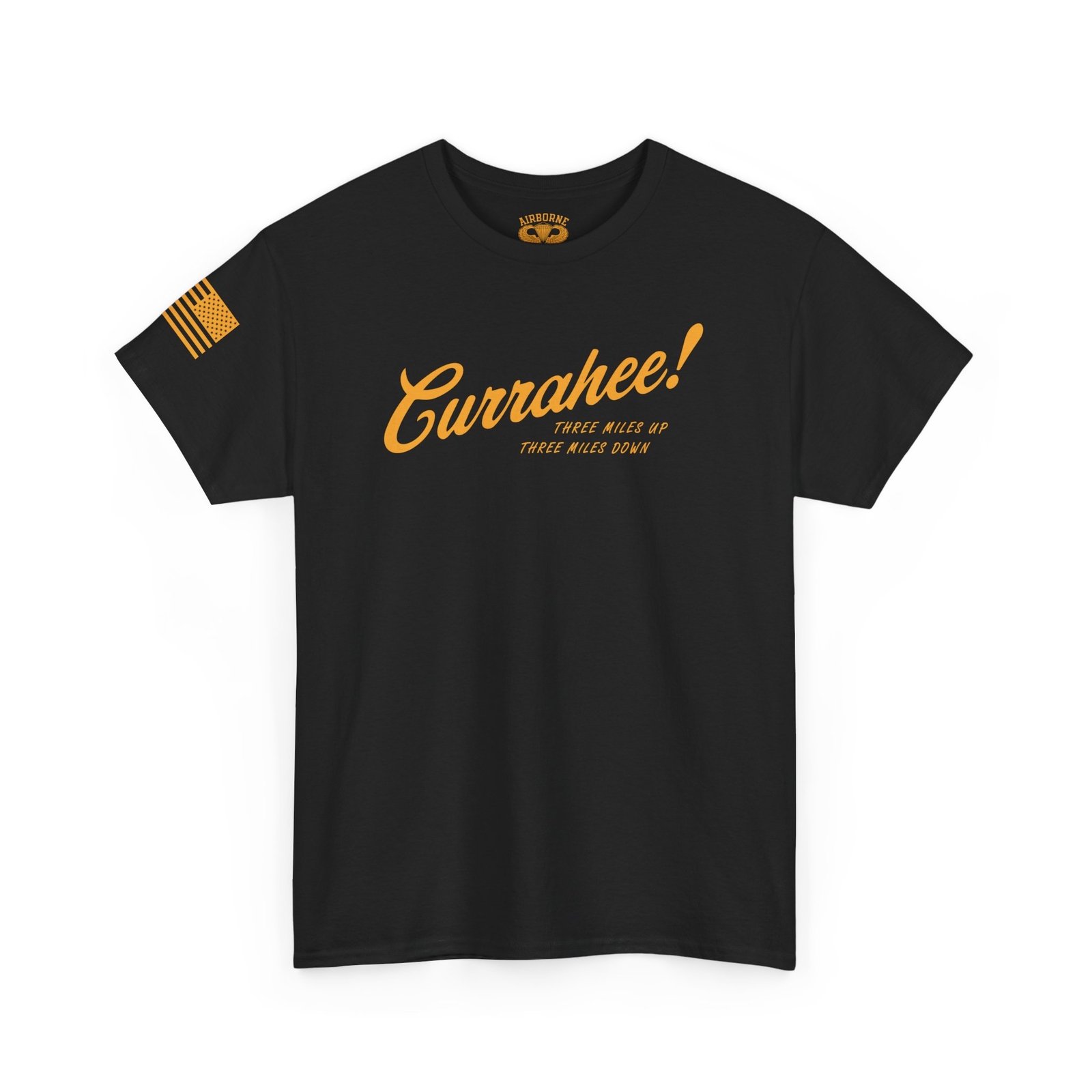 Currahee Band of Brothers Airborne WWII - Custom Design - Heavy Cotton T-shirt gallery