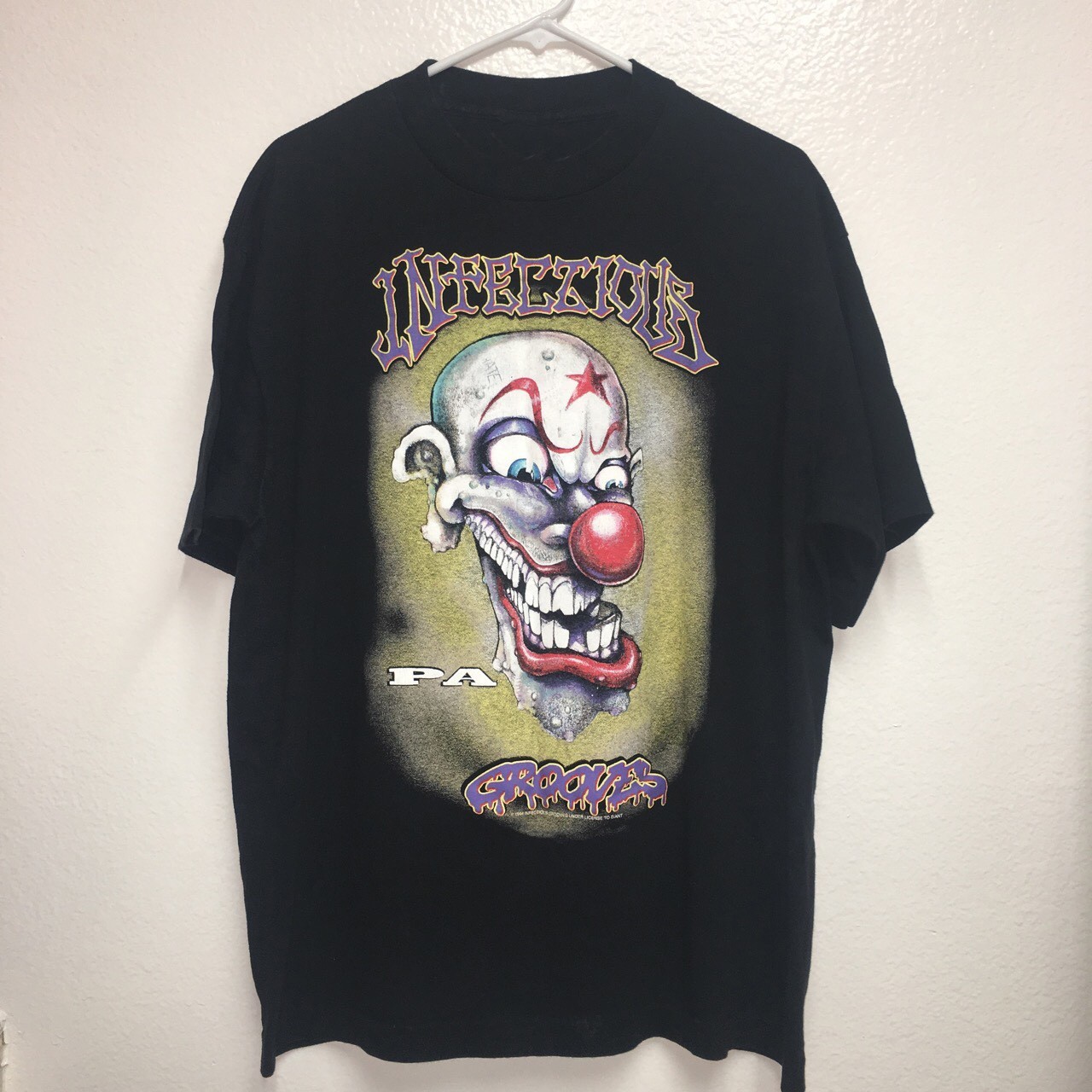 Vintage Infectious Grooves Cotton Black Unisex S-234XL T-Shirt
