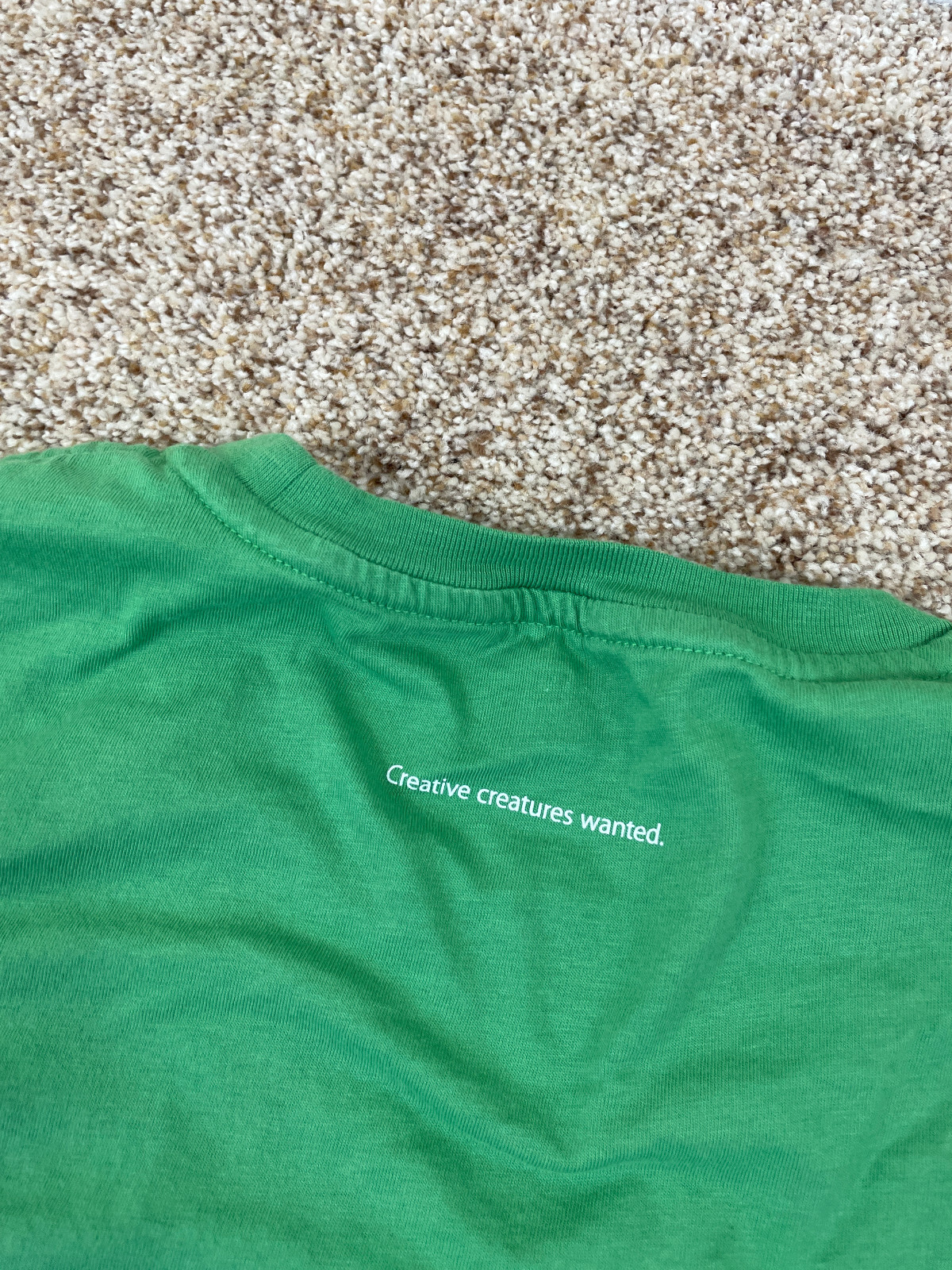 Apple Store Apple Camp T-Shirt Logo Green Computers Mac Macintosh Mens M gallery