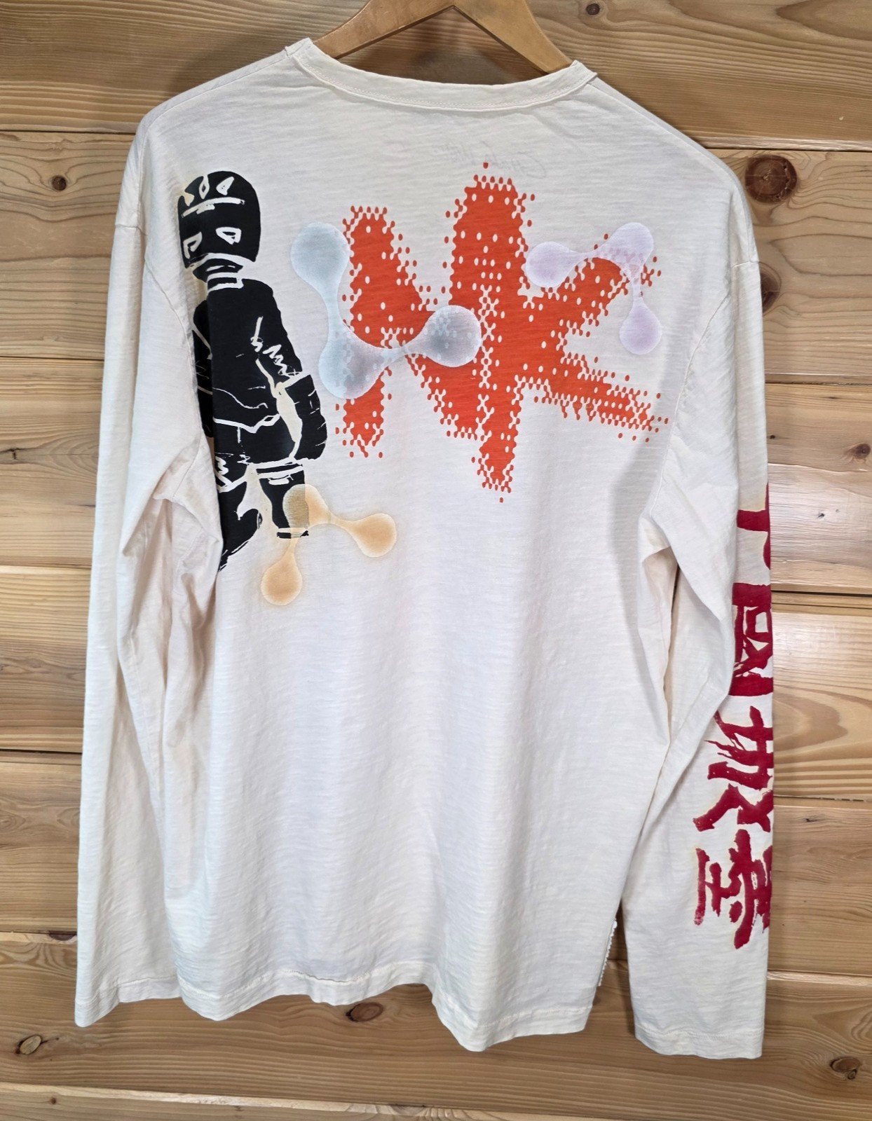 The Great China Wall Los Angeles Ink Long Sleeve Shirt Men XL Designer Y2K
