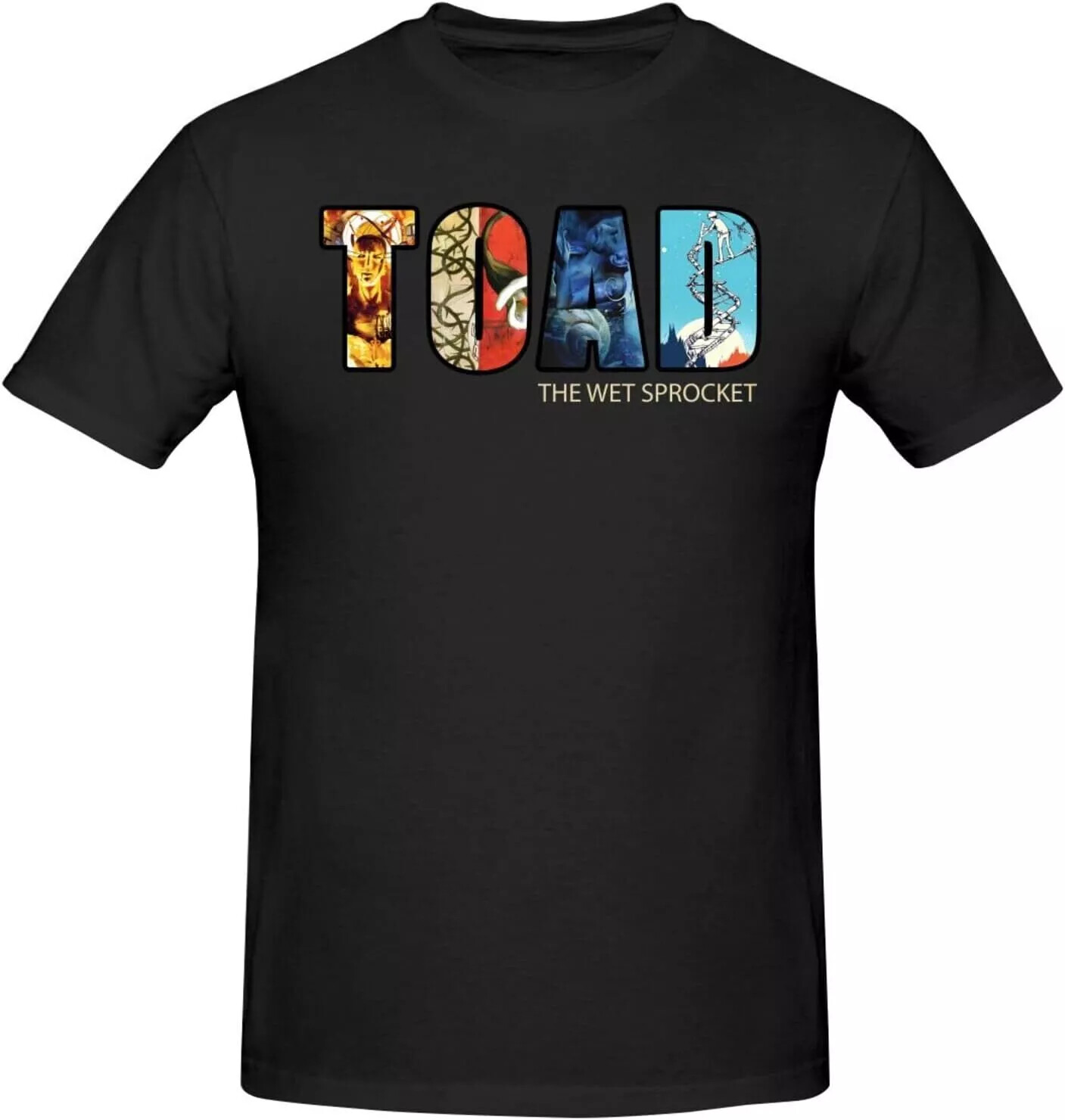 Toad The Band Wet Sprocket Men’S Retro Short Sleeve Tops Trend T-Shirt