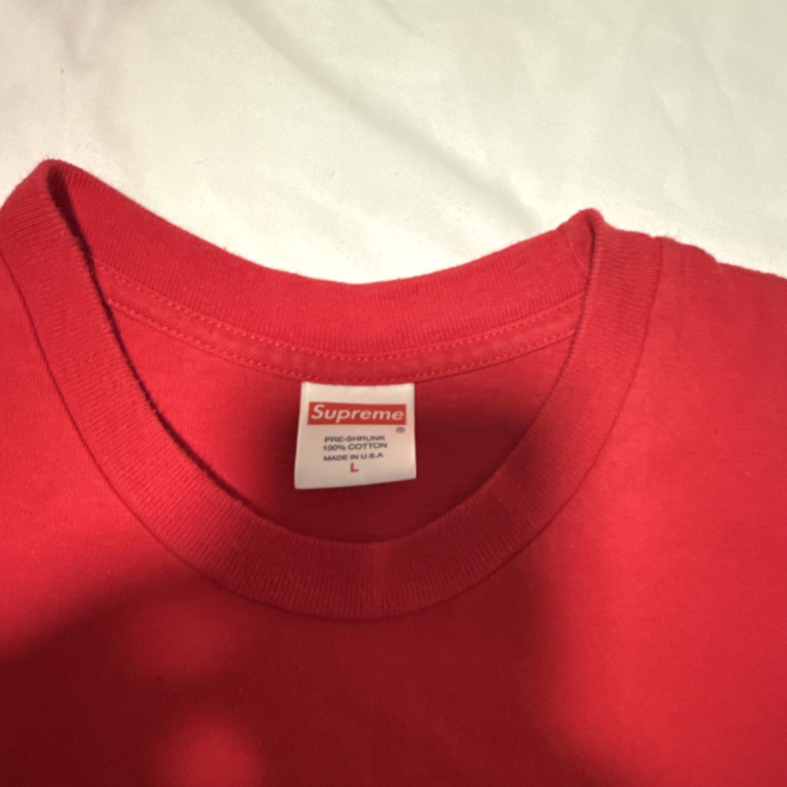 Supreme Guts T-Shirt in red from the Fall/Winter 2018 collection. gallery