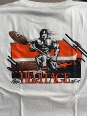 NEW- CANOE PADDLER “HERITAGE” SCREEN PRINTED 100%COTTON XLARGE