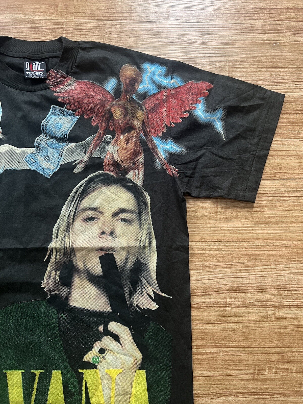 Nirvana Kurt Cobain Band AOP Single Stitch T-Shirt M, XL , 2XL Modern Boot gallery