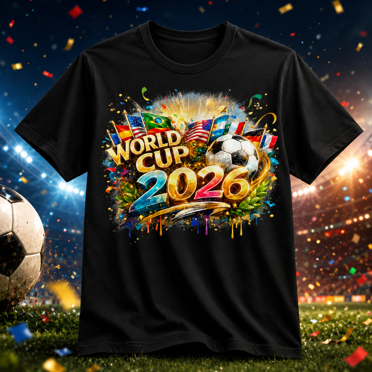 FIFA World Cup Official T-Shirt NWT Soccer Fan Tee All Sizes gallery