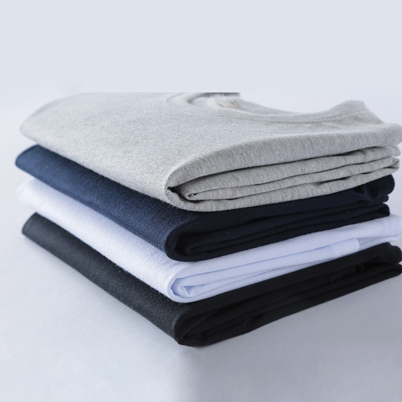 New Universal Men's Polyester Fiber Plain Crew Neck Short Sleeves T-Shirt M-5XL gallery