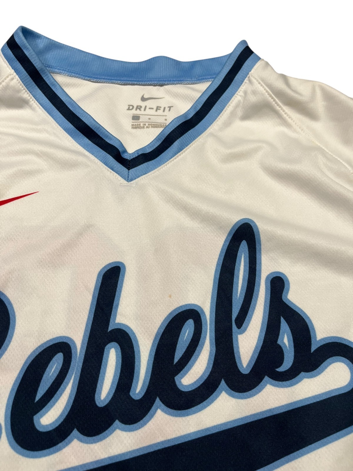 OLE MISS x MISSISSIPPI REBELS Nike White #88 COLLEGE BASEBALL JERSEY Shirt Men L gallery