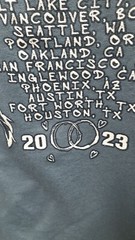 NEW Sam Smith 2023 Gloria NA North America Tour T-Shirt Gray Cotton Poly