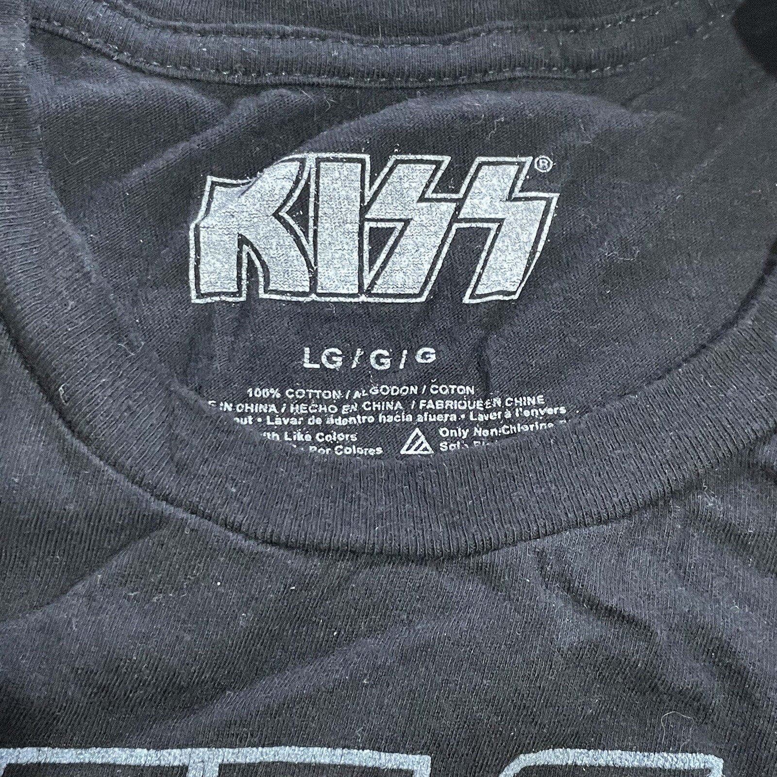 KISS Rock N Roll Headshot Tee Sz L gallery