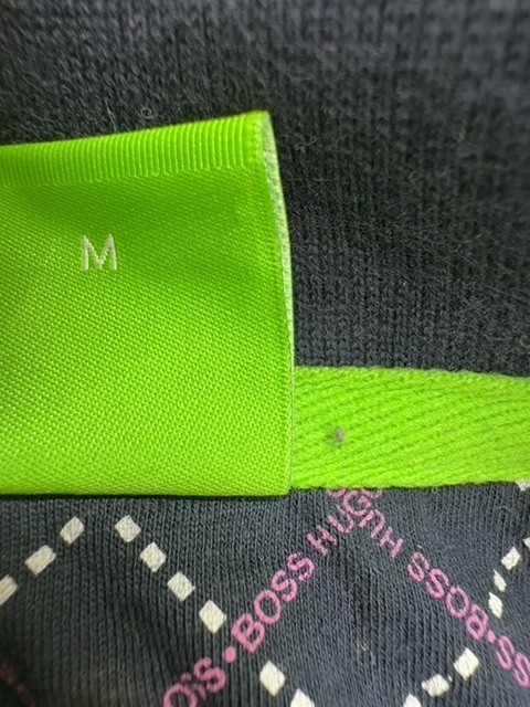 Hugo Boss Polo Shirt Boys Multicoloured Striped Size M Modern Fit Logo gallery