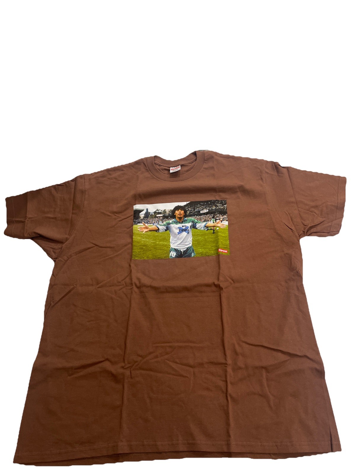 Supreme Maradona Tee Brown SS24 Size XXL gallery